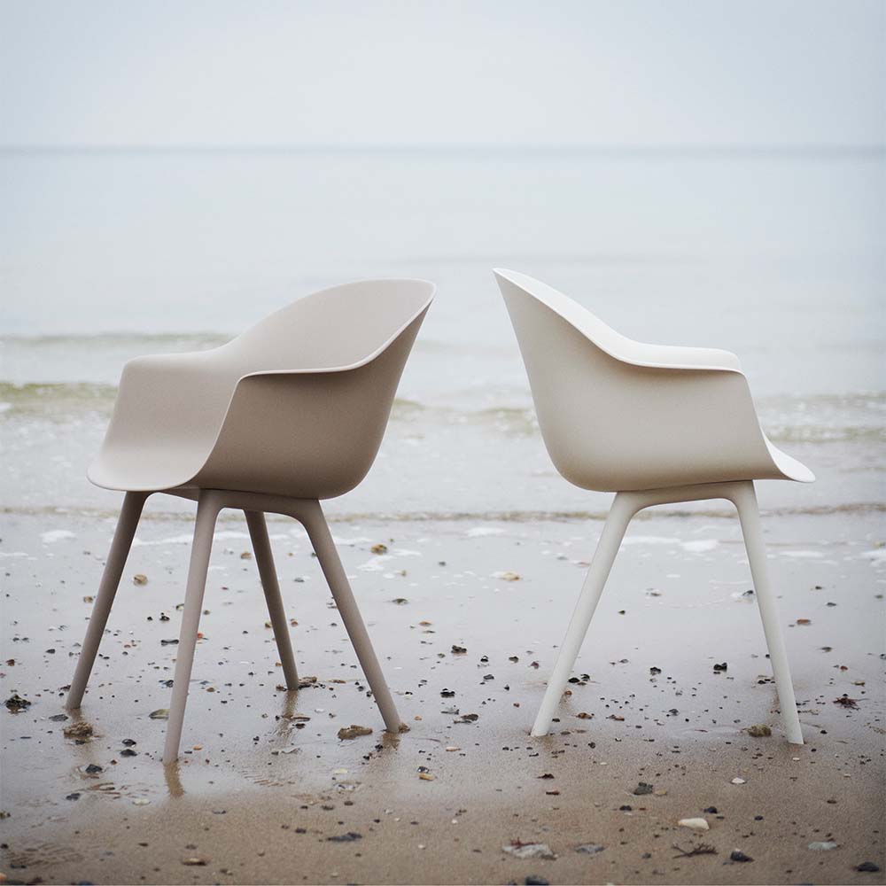 Bat Outdoor Dining Chair - New Beige - Image 5
