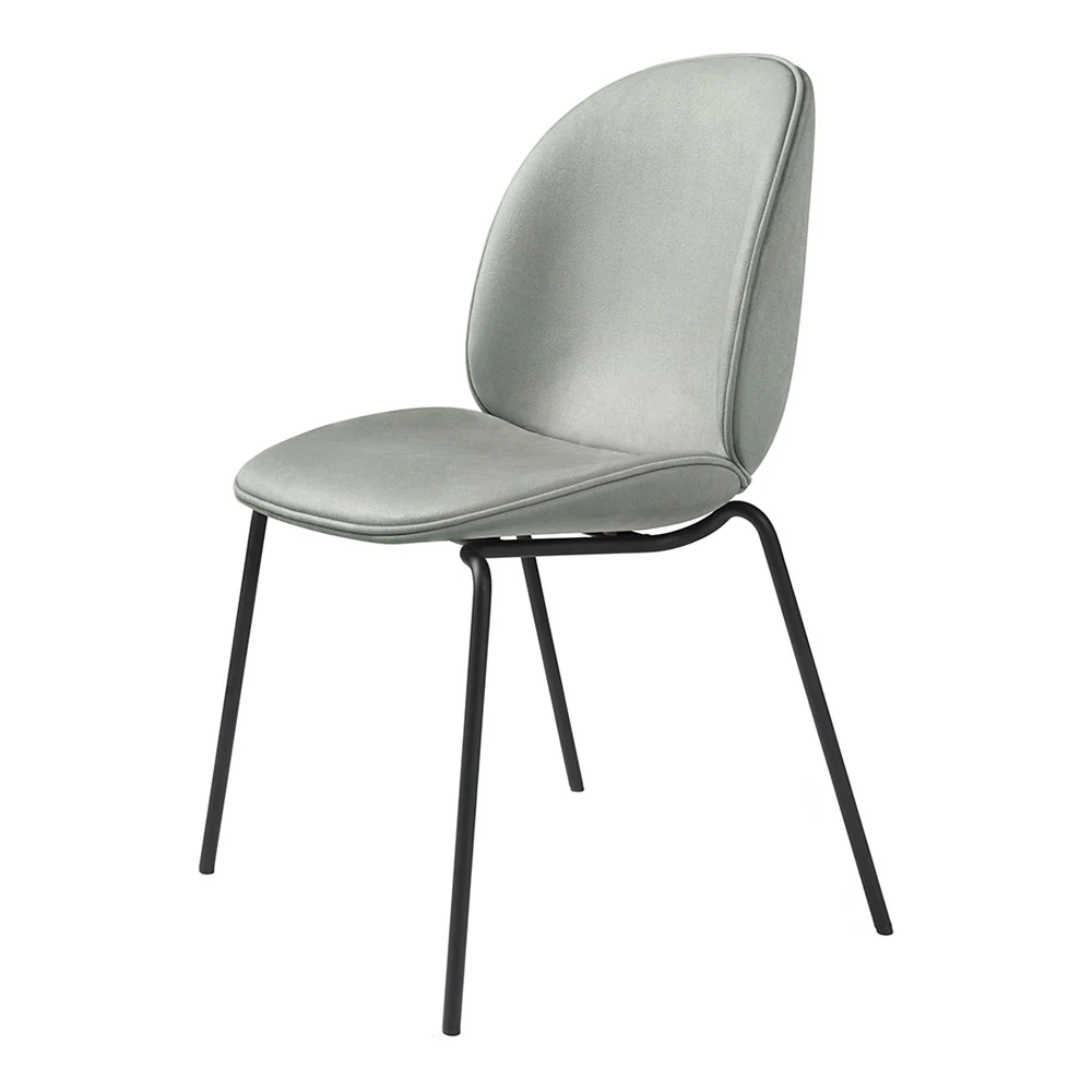 Beetle Fully Upholstered Dining Chair - 4-Leg Stackable Base