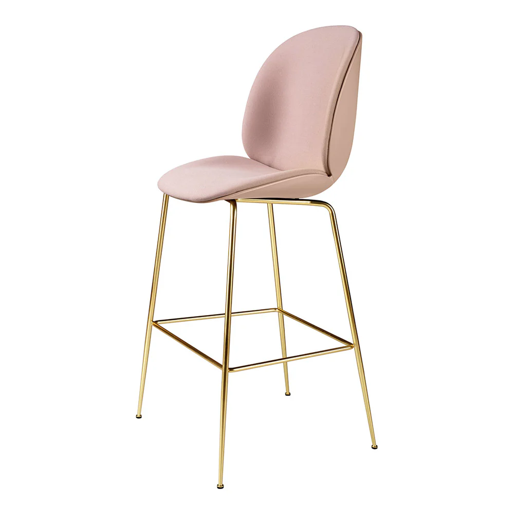 Beetle Front Upholstered Bar Counter Chair - Conic Base - Image 2