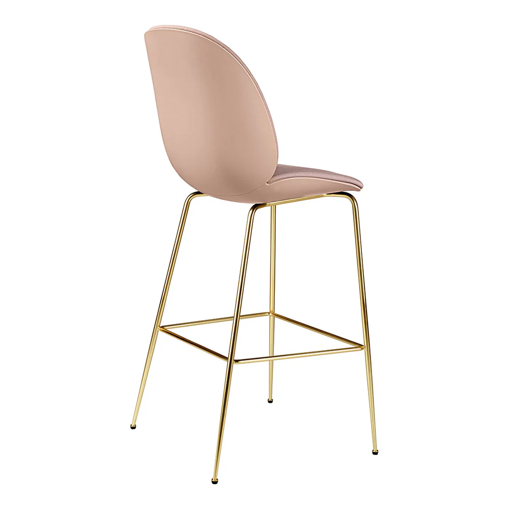 Beetle Front Upholstered Bar Counter Chair - Conic Base - Image 4