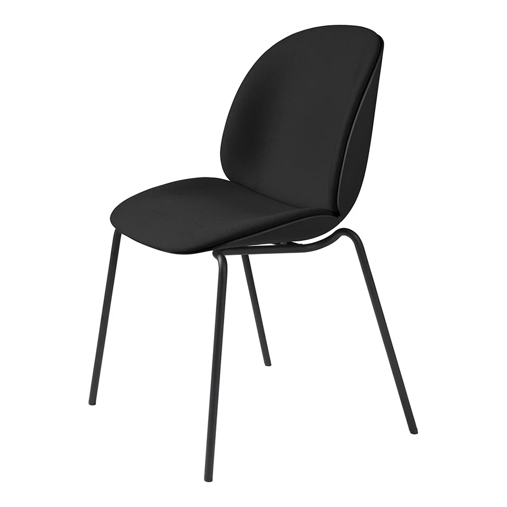Beetle Front Upholstered Dining Chair - 4-Leg Stackable Base