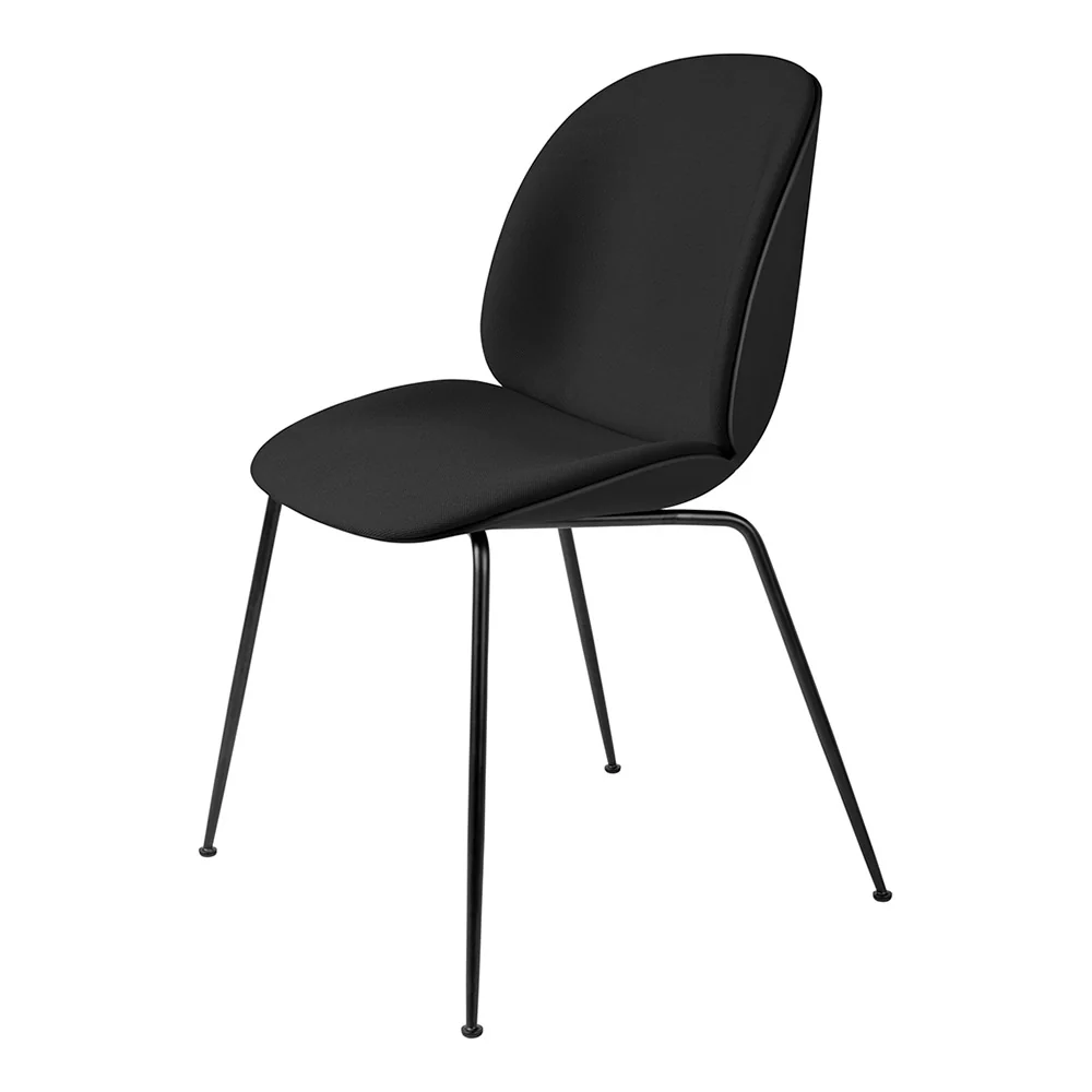 Beetle Front Upholstered Dining Chair - Conic Base - Image 2