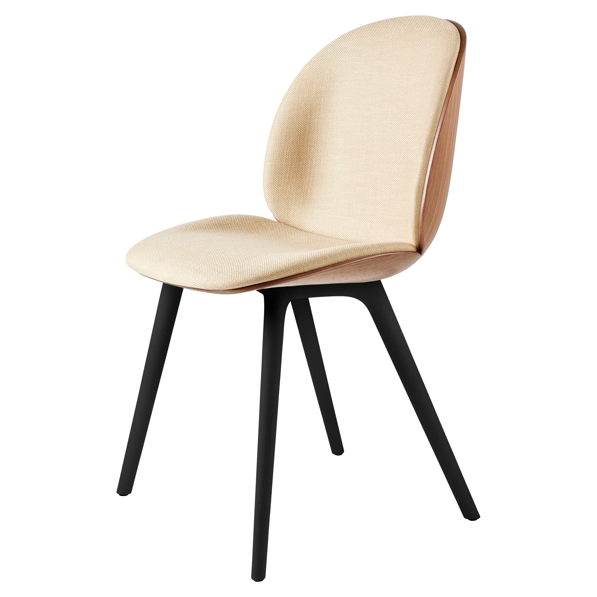 Beetle Front Upholstered Dining Chair - Veneer Shell - Image 2