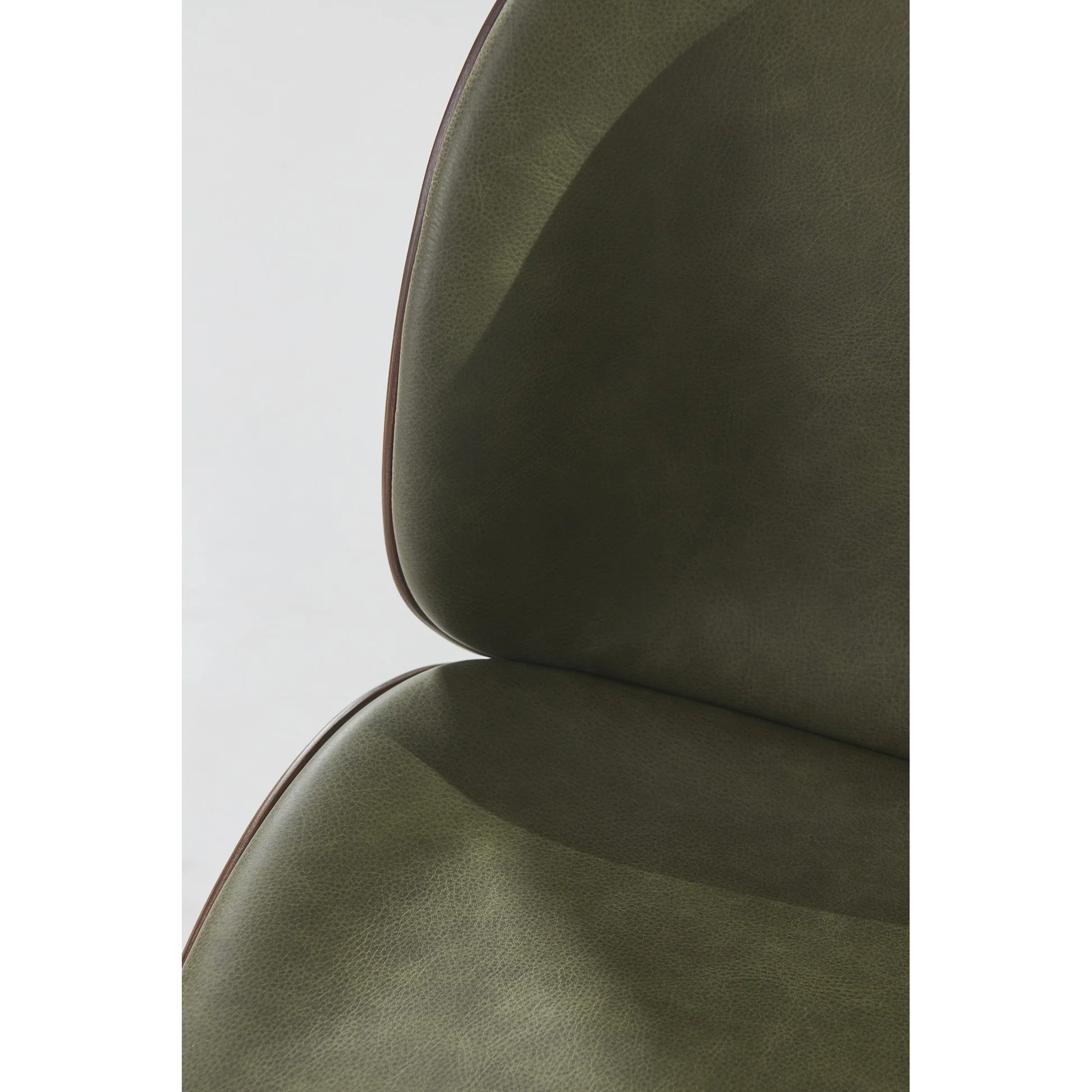 Beetle Front Upholstered Dining Chair - Veneer Shell, Conic Base - Image 10