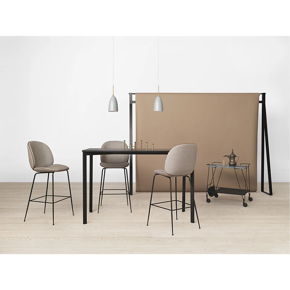 Beetle Fully Upholstered Bar Counter Chair - Conic Base - Image 10