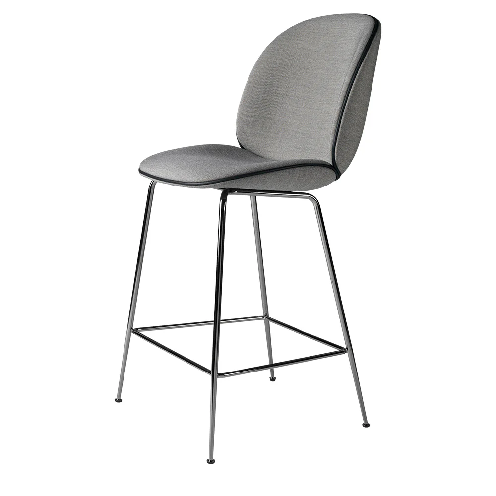 Beetle Fully Upholstered Bar Counter Chair - Conic Base - Image 3
