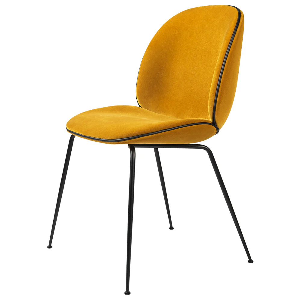Beetle Fully Upholstered Dining Chair - Conic Base - Image 2