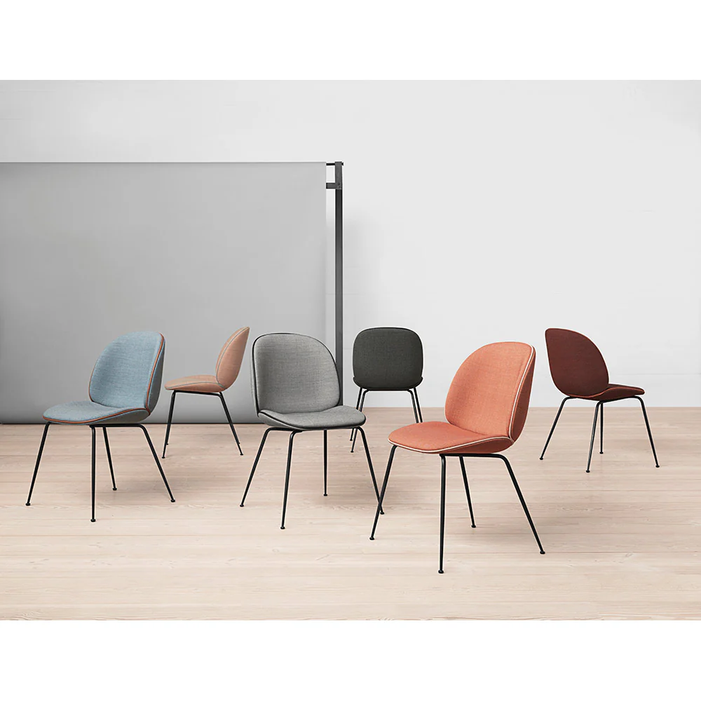 Beetle Fully Upholstered Dining Chair - Conic Base - Image 8