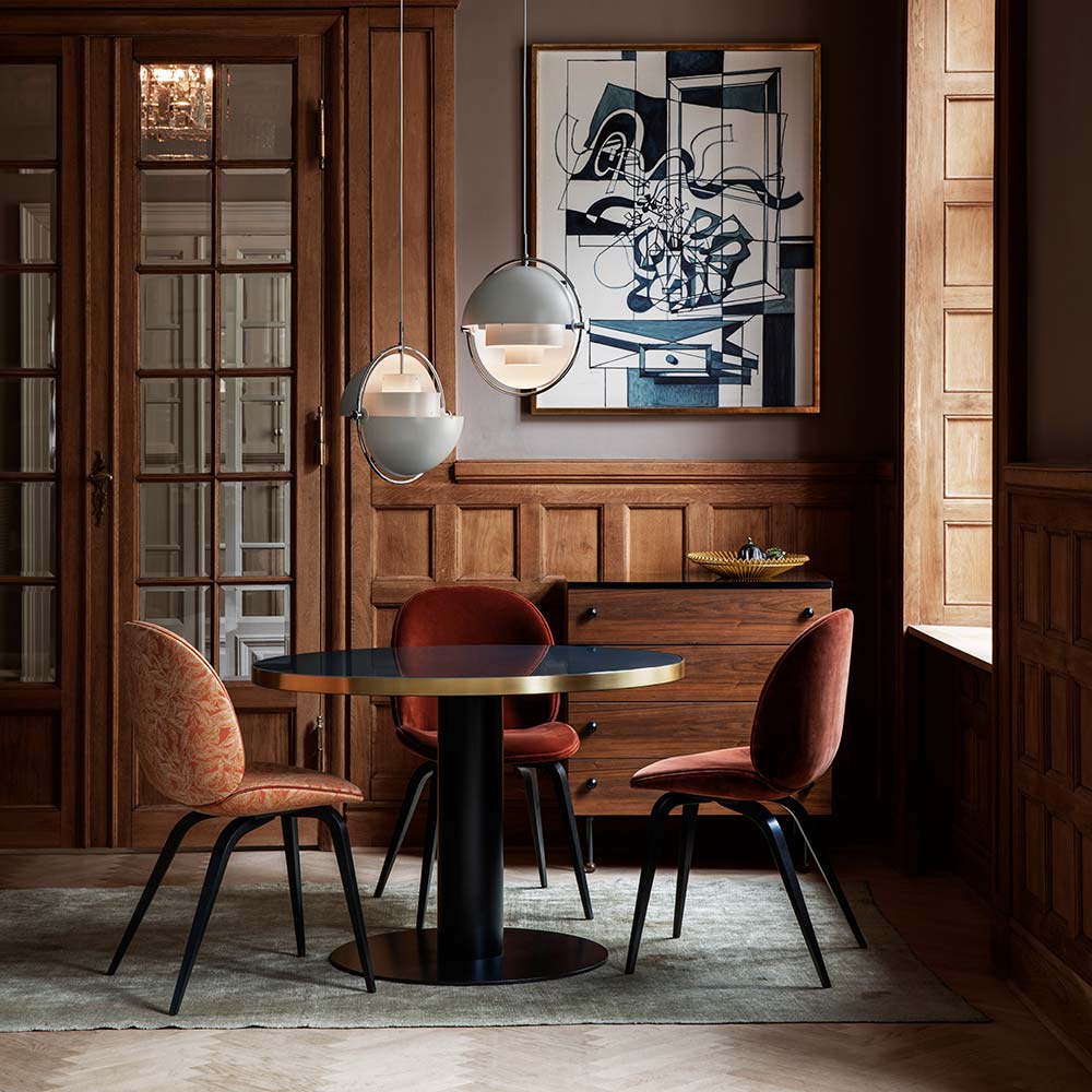 Beetle Fully Upholstered Dining Chair - Wood Base - Image 4