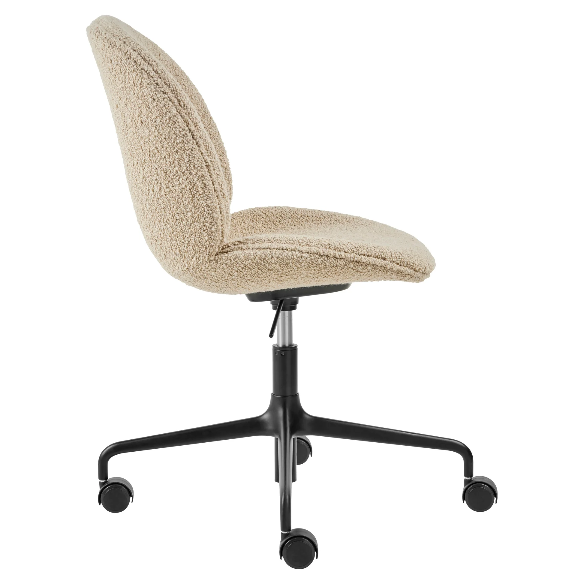Beetle Fully Upholstered Meeting Chair - Height Adjustable with Castors - Image 2