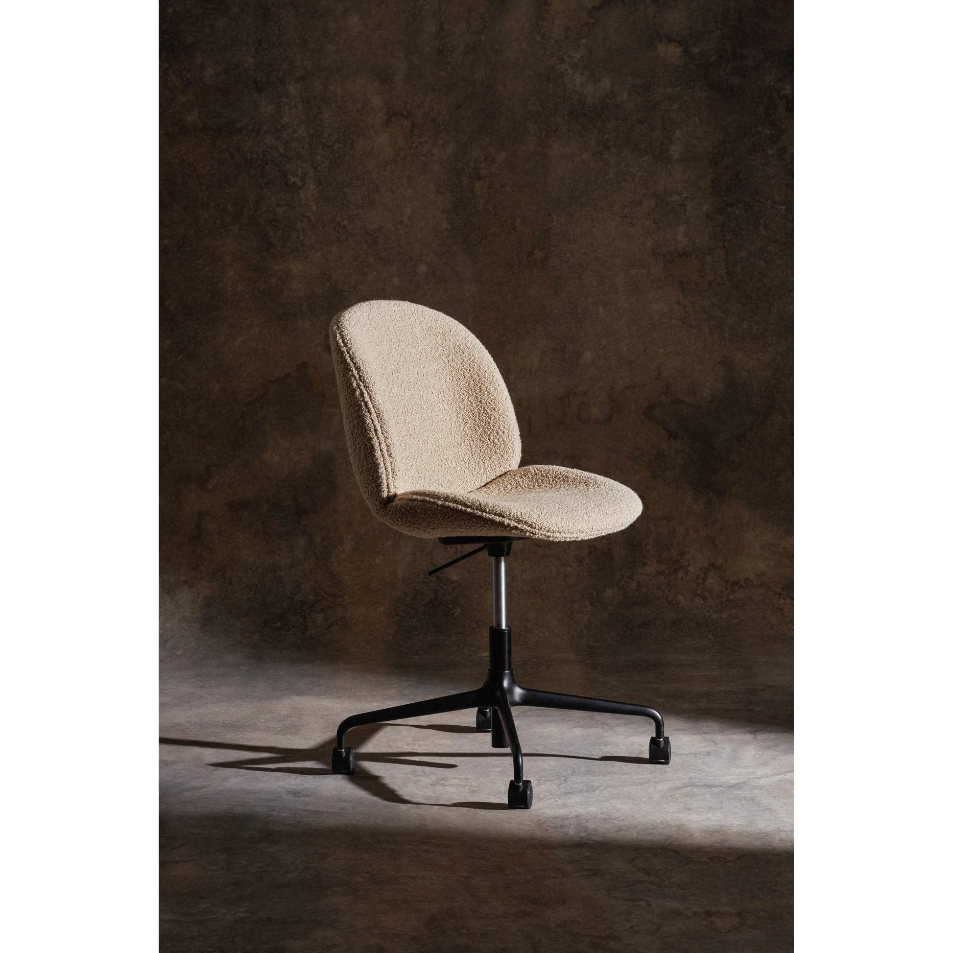 Beetle Fully Upholstered Meeting Chair - Height Adjustable with Castors - Image 4