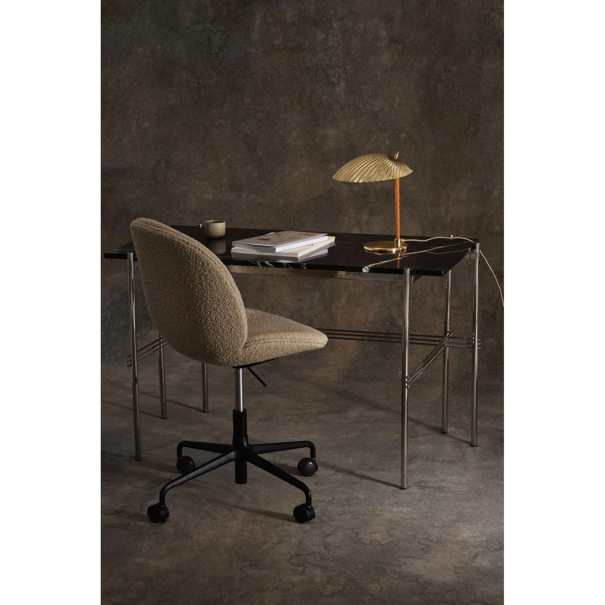 Beetle Fully Upholstered Meeting Chair - Height Adjustable with Castors - Image 5