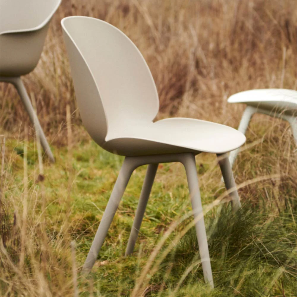 Beetle Outdoor Dining Chair - Alabaster White - Image 3