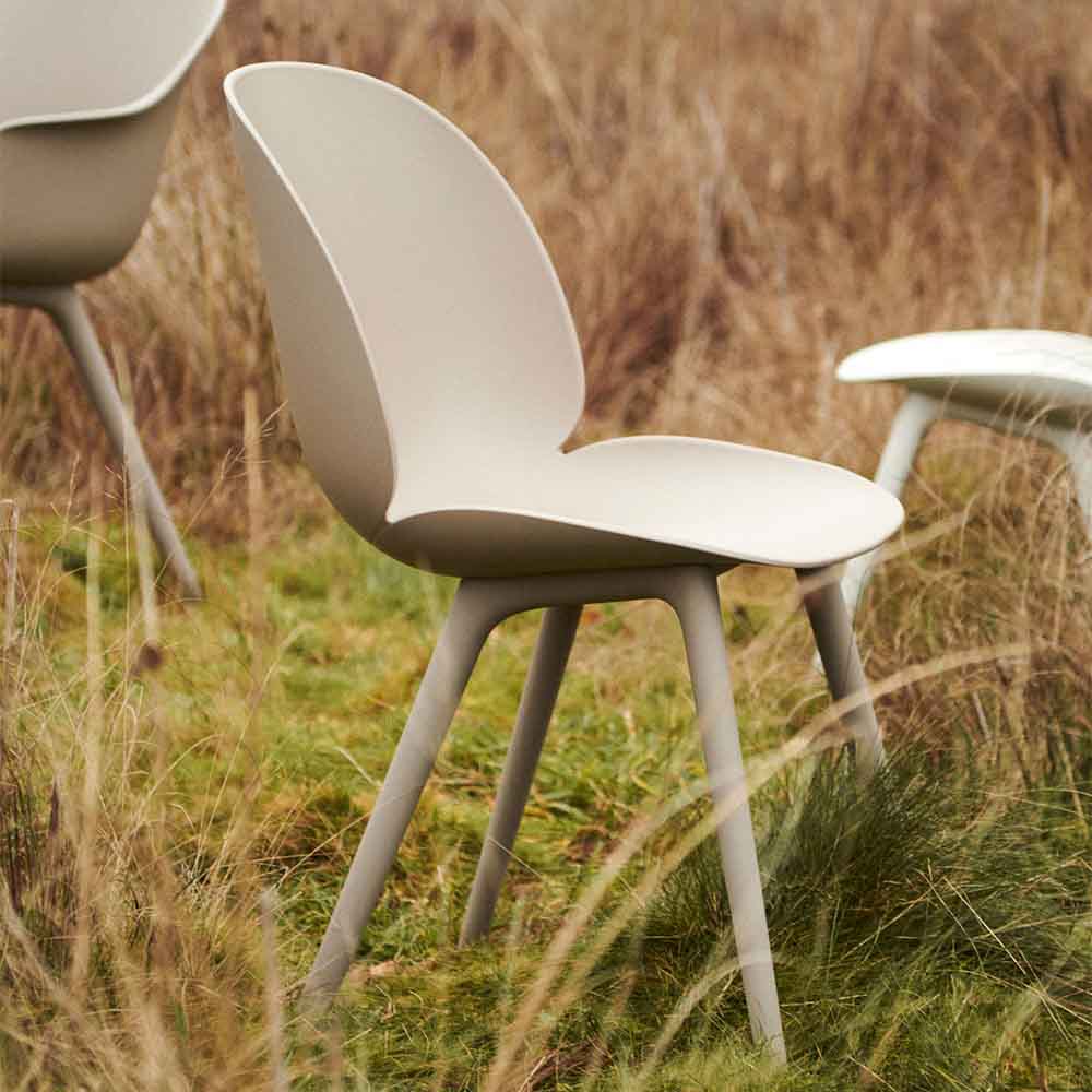 Beetle Outdoor Dining Chair - New Beige - Image 3
