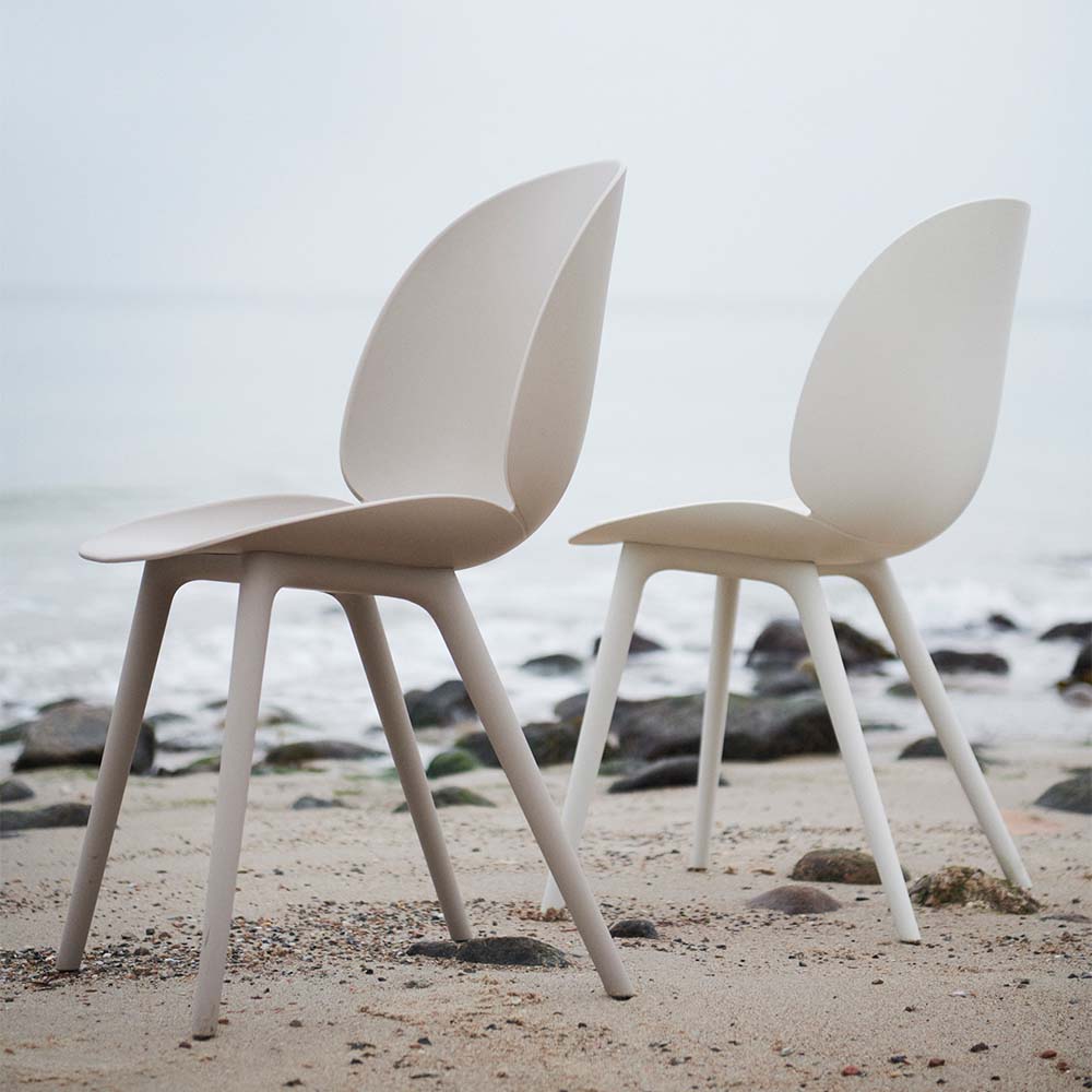 Beetle Outdoor Dining Chair - New Beige - Image 5