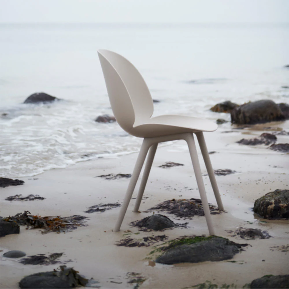 Beetle Outdoor Dining Chair - New Beige - Image 6