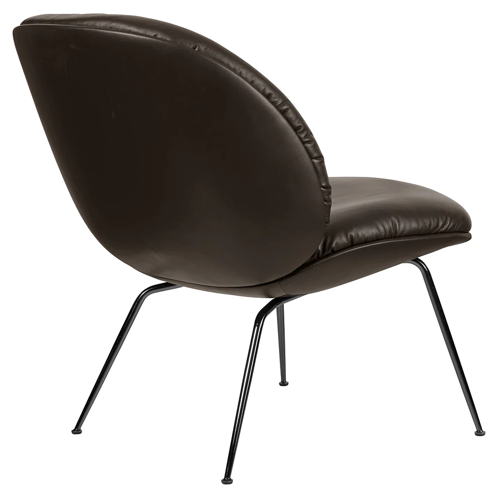 Beetle Soft Fully Upholstered Lounge Chair - Conic Base - Image 2