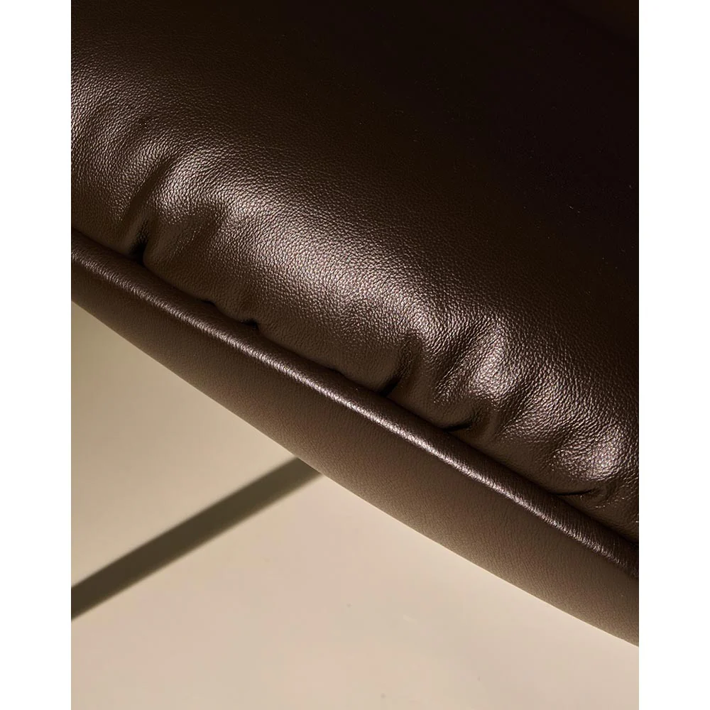 Beetle Soft Fully Upholstered Lounge Chair - Conic Base - Image 4