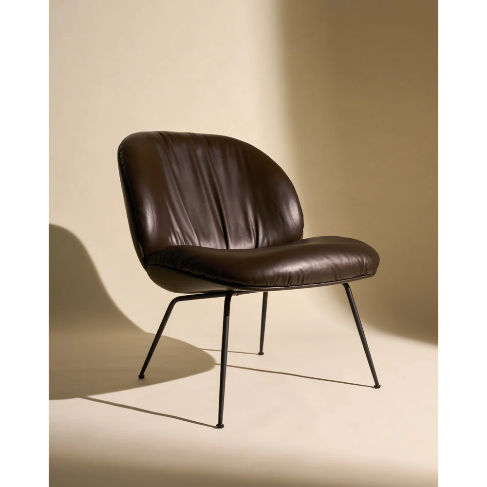 Beetle Soft Fully Upholstered Lounge Chair - Conic Base - Image 5