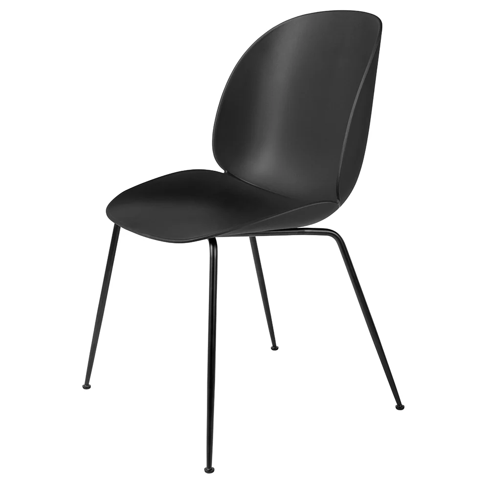 Beetle Unupholstered Dining Chair - Black, Black Matte Base