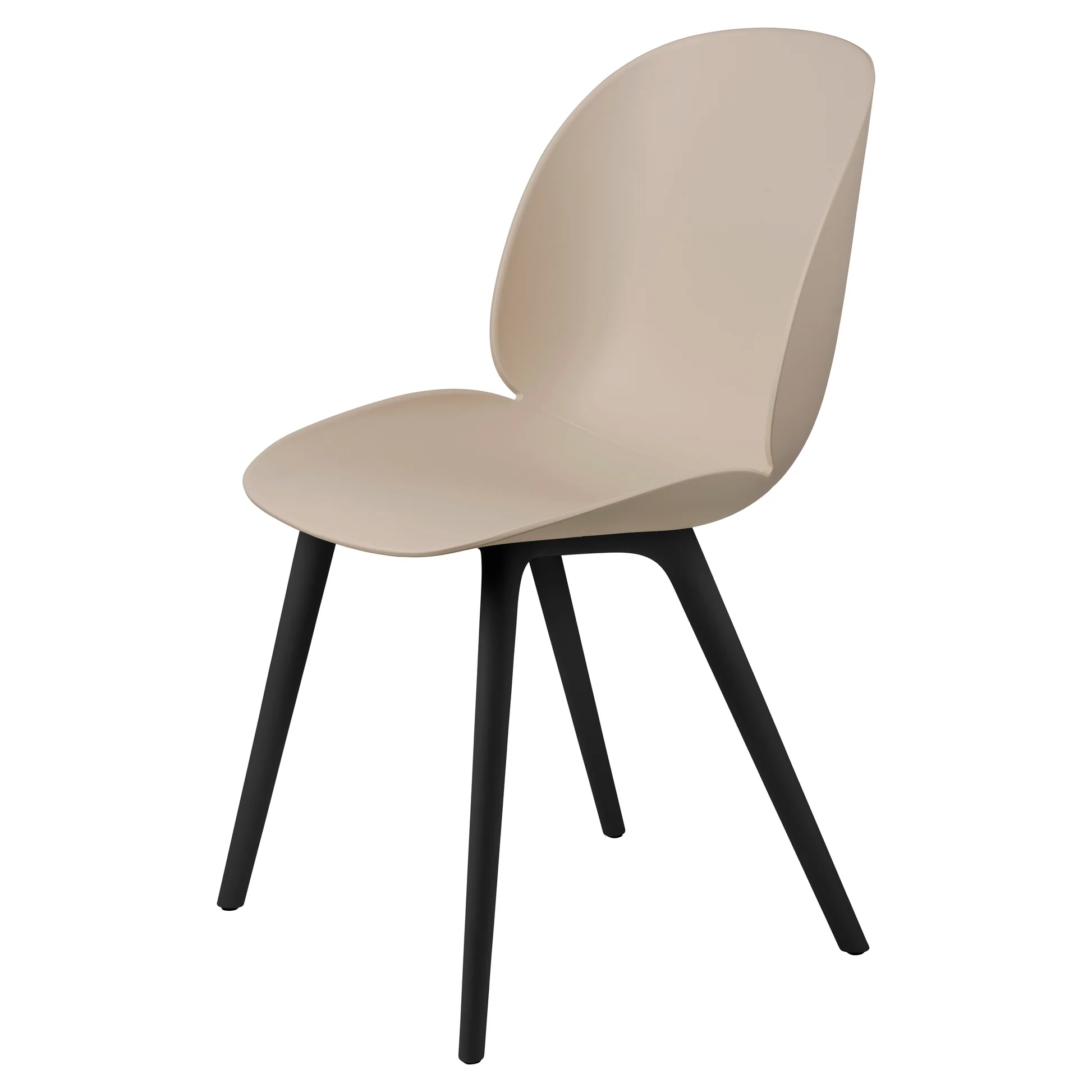 Beetle Unupholstered Dining Chair - New Beige, Plastic Base