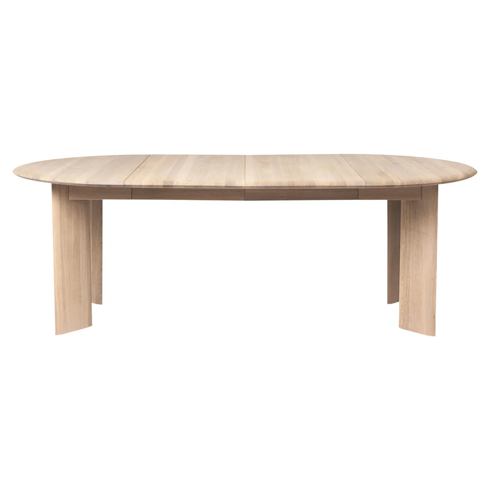 Bevel Extendable Table X2 - White Oiled Oak
