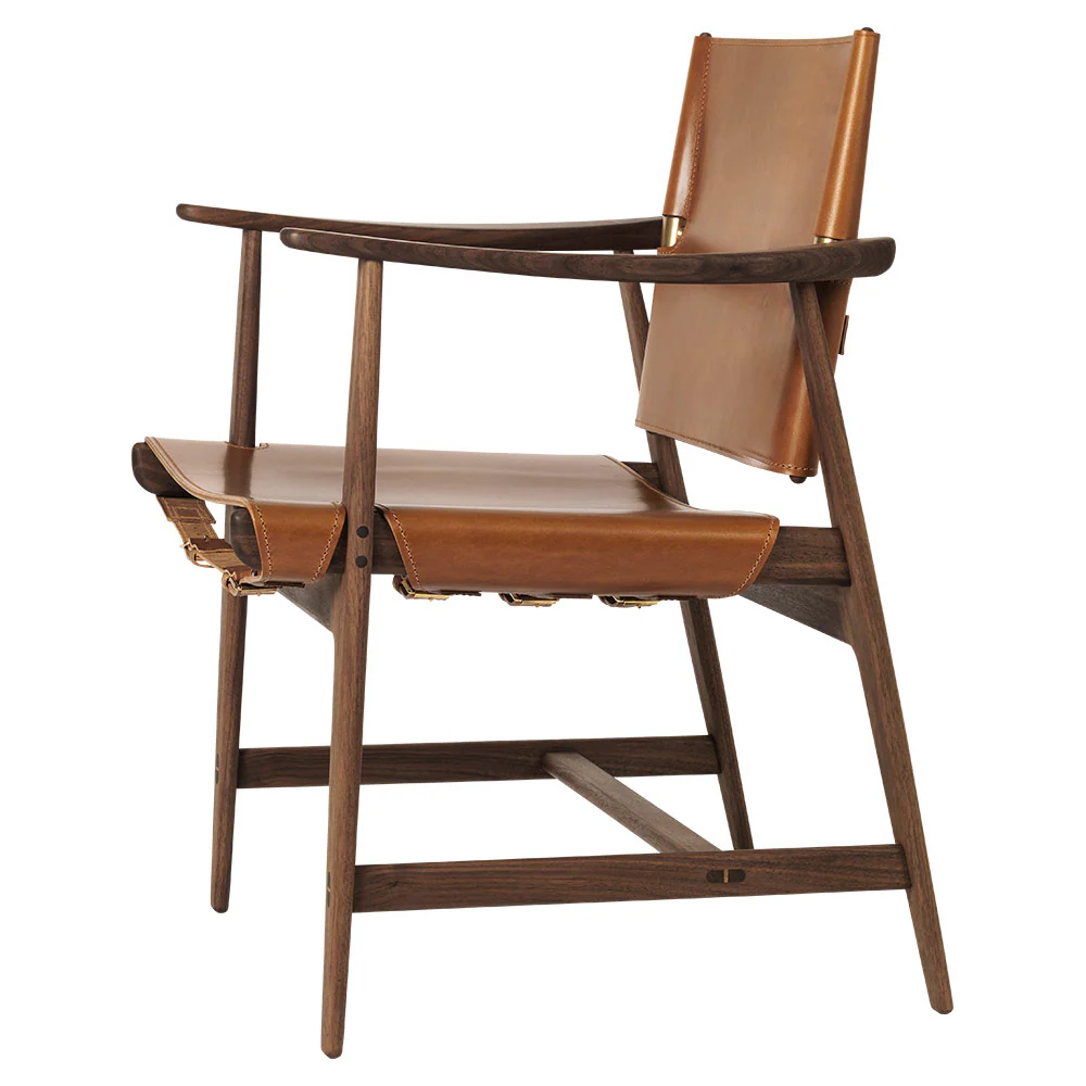 BM1106 Huntsman Dining Chair - Leather, Walnut Oil - Image 2