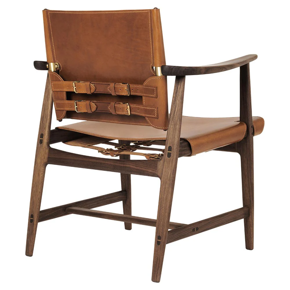 BM1106 Huntsman Dining Chair - Leather, Walnut Oil - Image 3