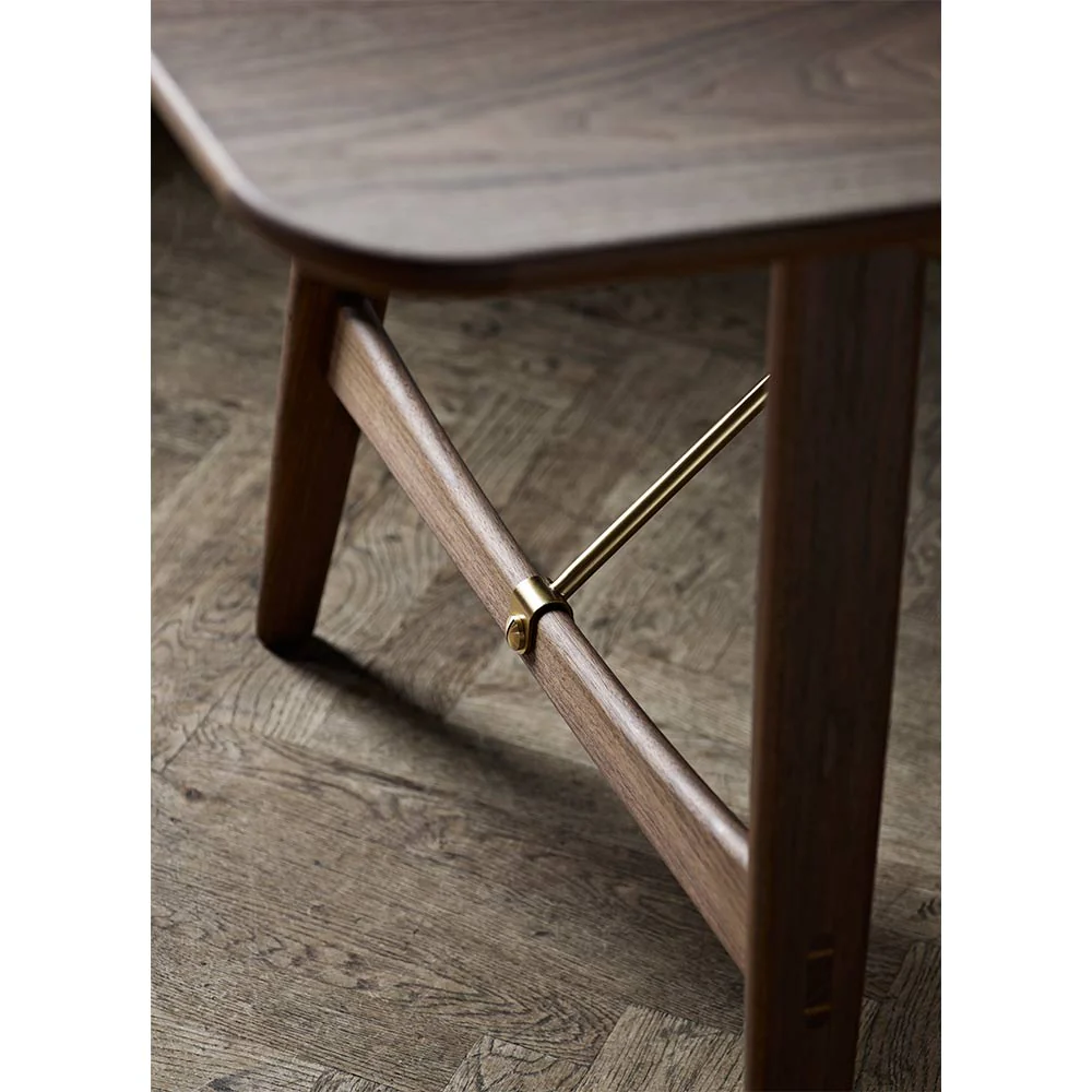 BM1160 Hunting Dining Table - Walnut - Image 5