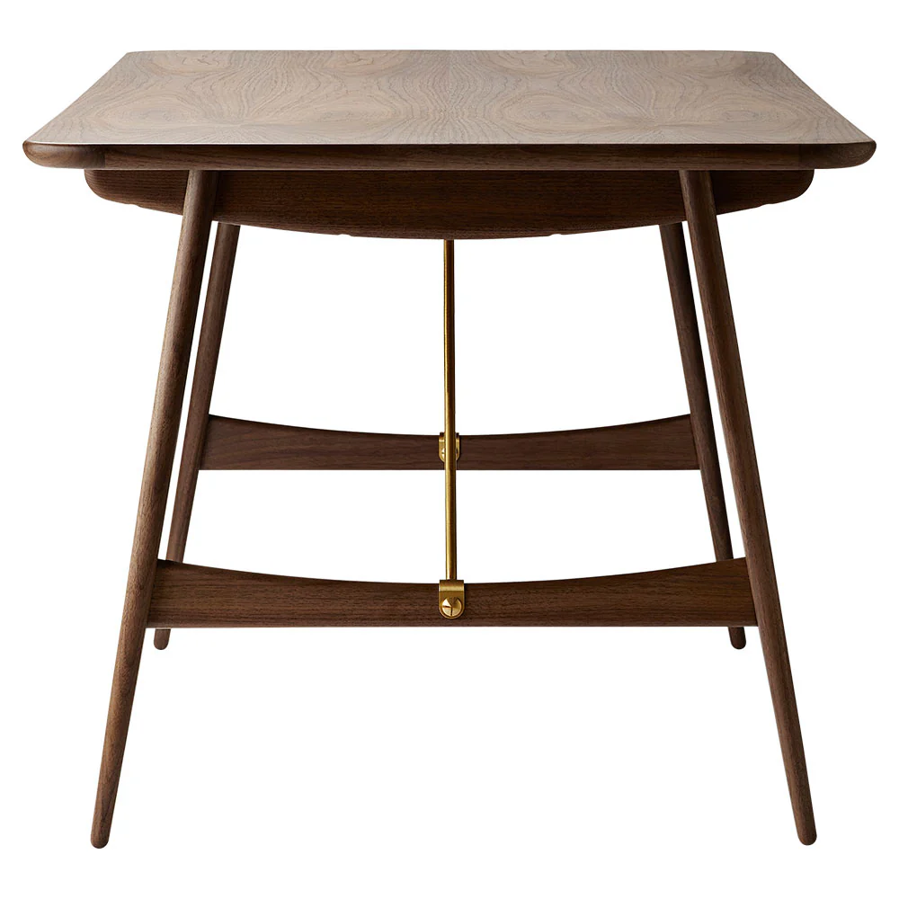 BM1160 Hunting Dining Table - Walnut - Image 2
