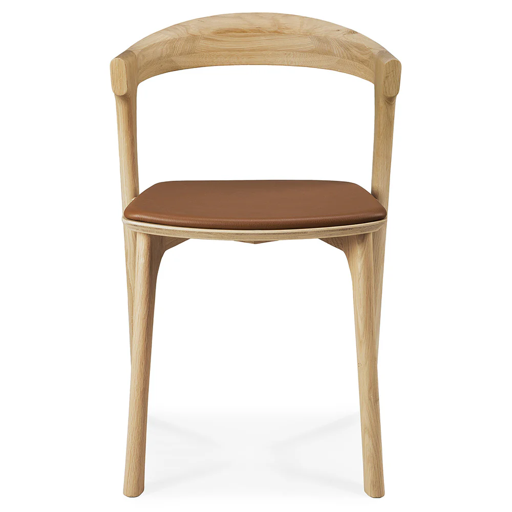 Bok Dining Chair - Cognac Leather, Oak - Image 2