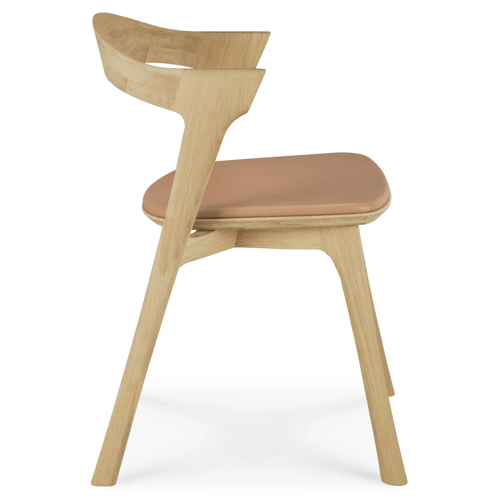 Bok Dining Chair - Sienna Leather, Oak - Image 3