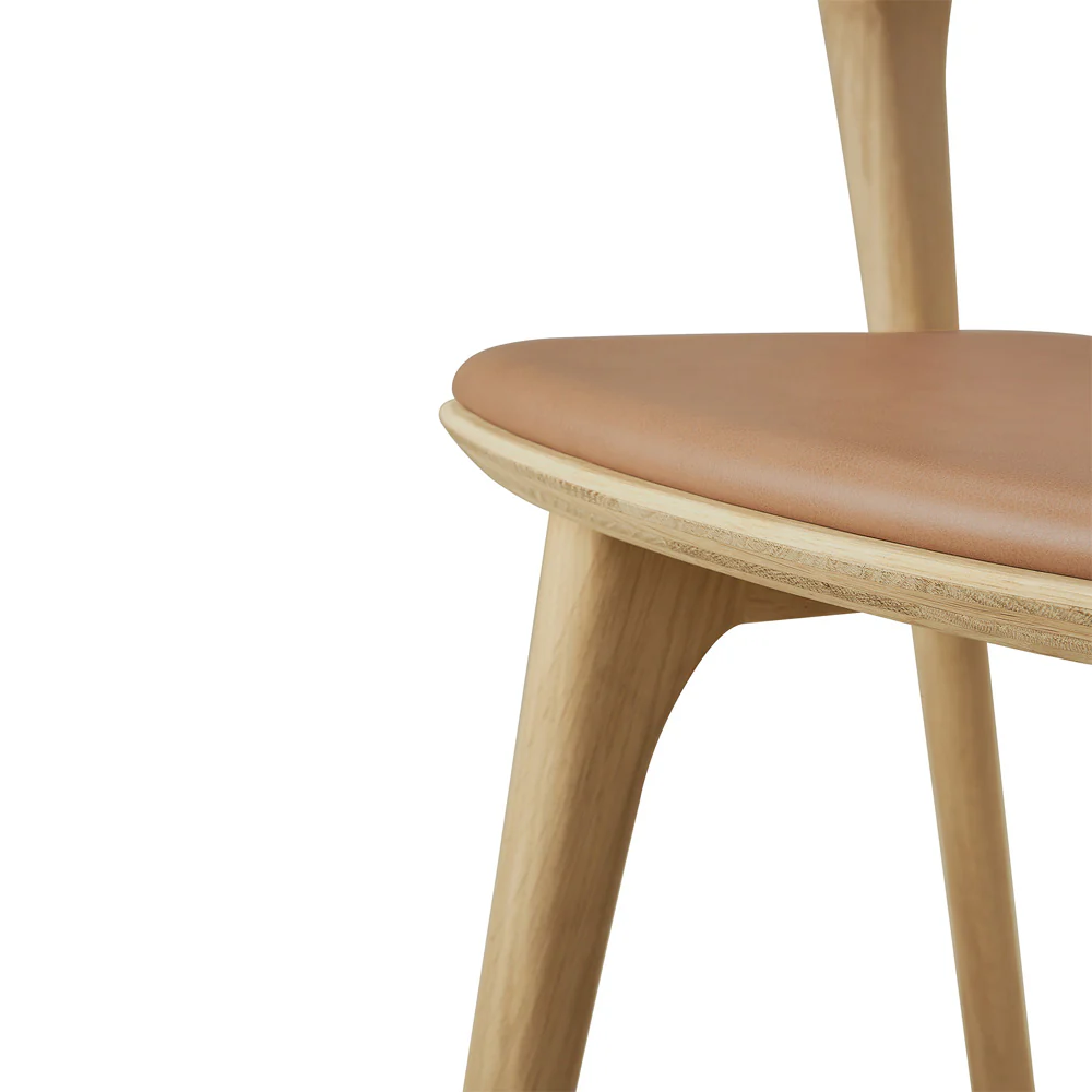Bok Dining Chair - Sienna Leather, Oak - Image 7