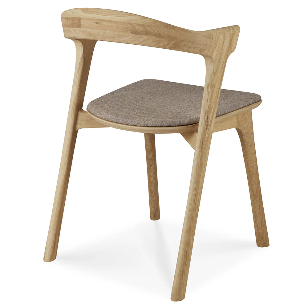 Bok Dining Chair - Warm Gray Fabric, Oak - Image 4