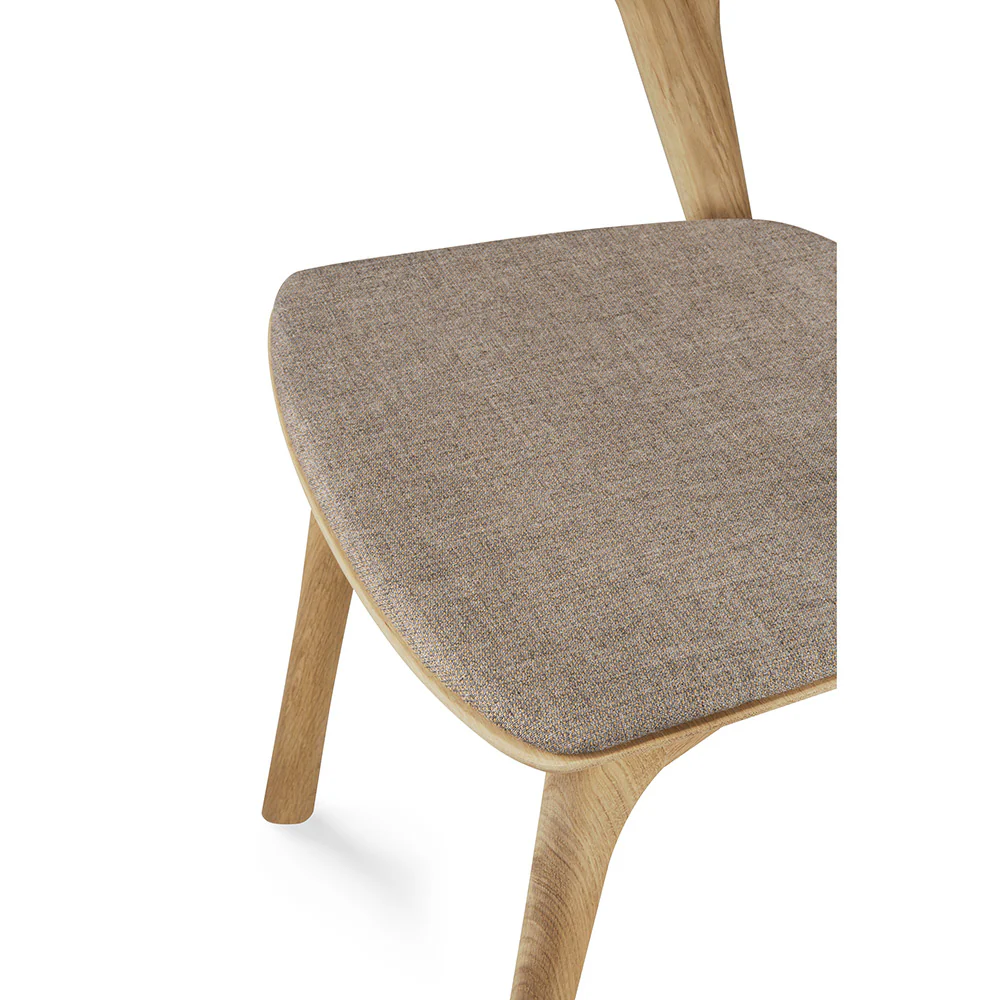 Bok Dining Chair - Warm Gray Fabric, Oak - Image 6