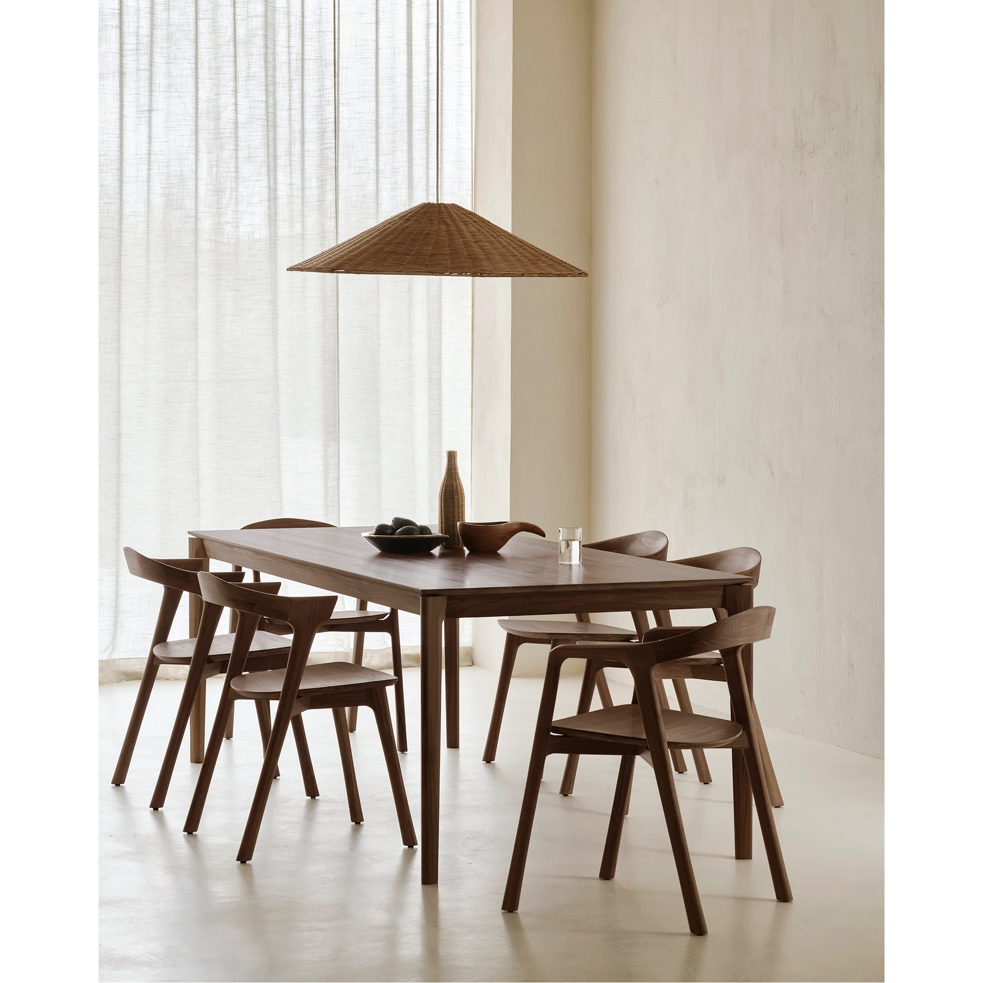 Bok Dining Chair With Armrest - Brown Teak - Image 10
