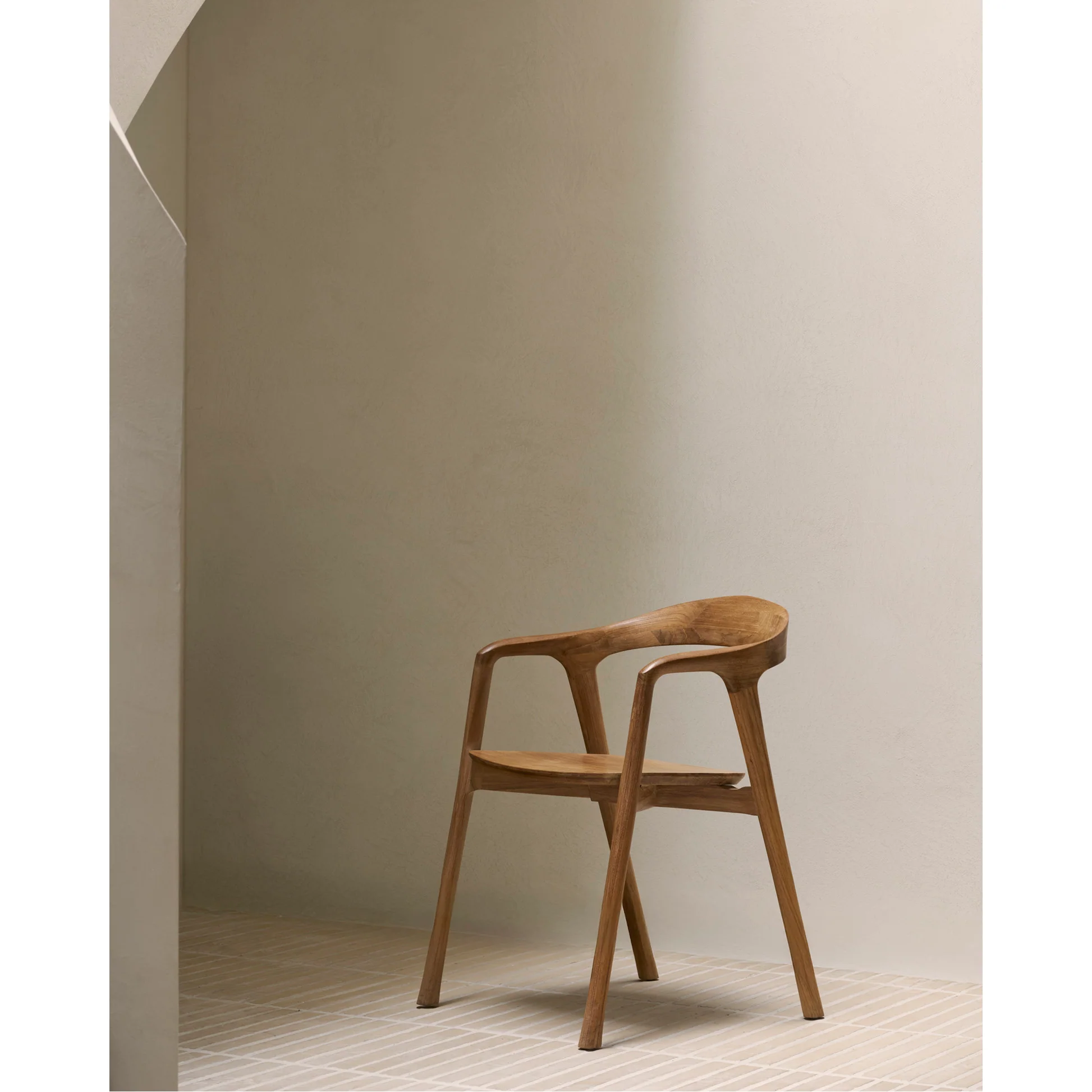 Bok Dining Chair With Armrest - Teak - Image 13