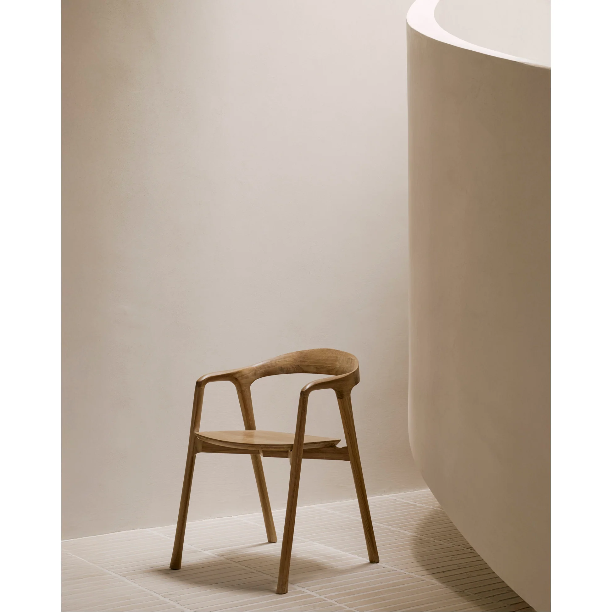 Bok Dining Chair With Armrest - Teak - Image 15