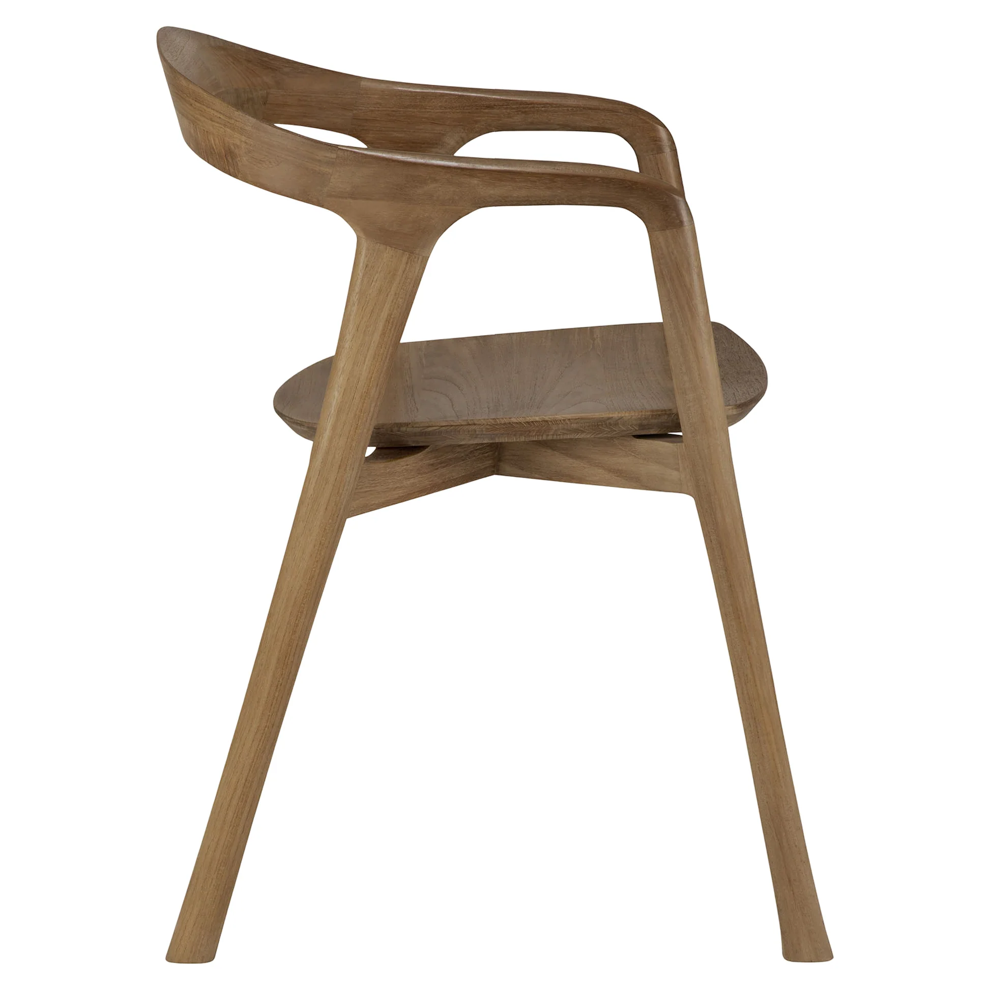 Bok Dining Chair With Armrest - Teak - Image 3