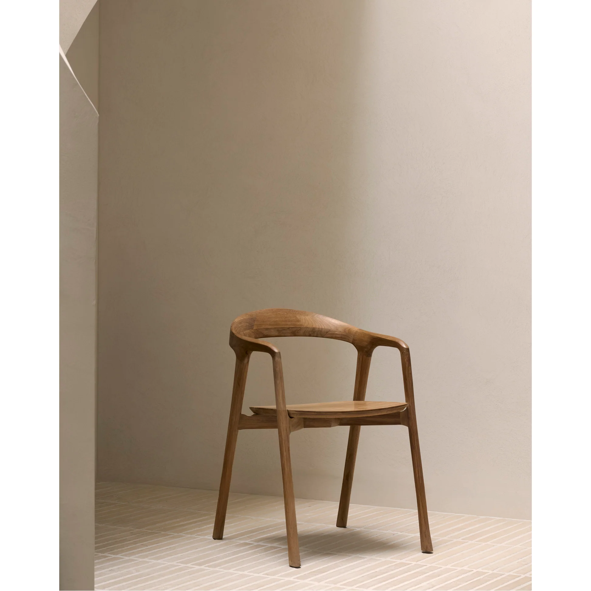 Bok Dining Chair With Armrest - Teak - Image 9