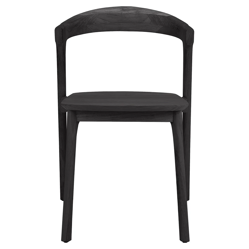 Bok Outdoor Dining Chair - Black Teak - Image 2