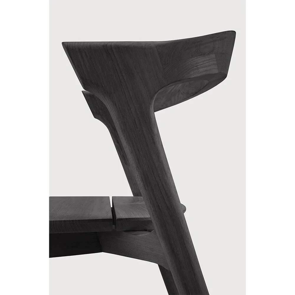 Bok Outdoor Dining Chair - Black Teak - Image 4
