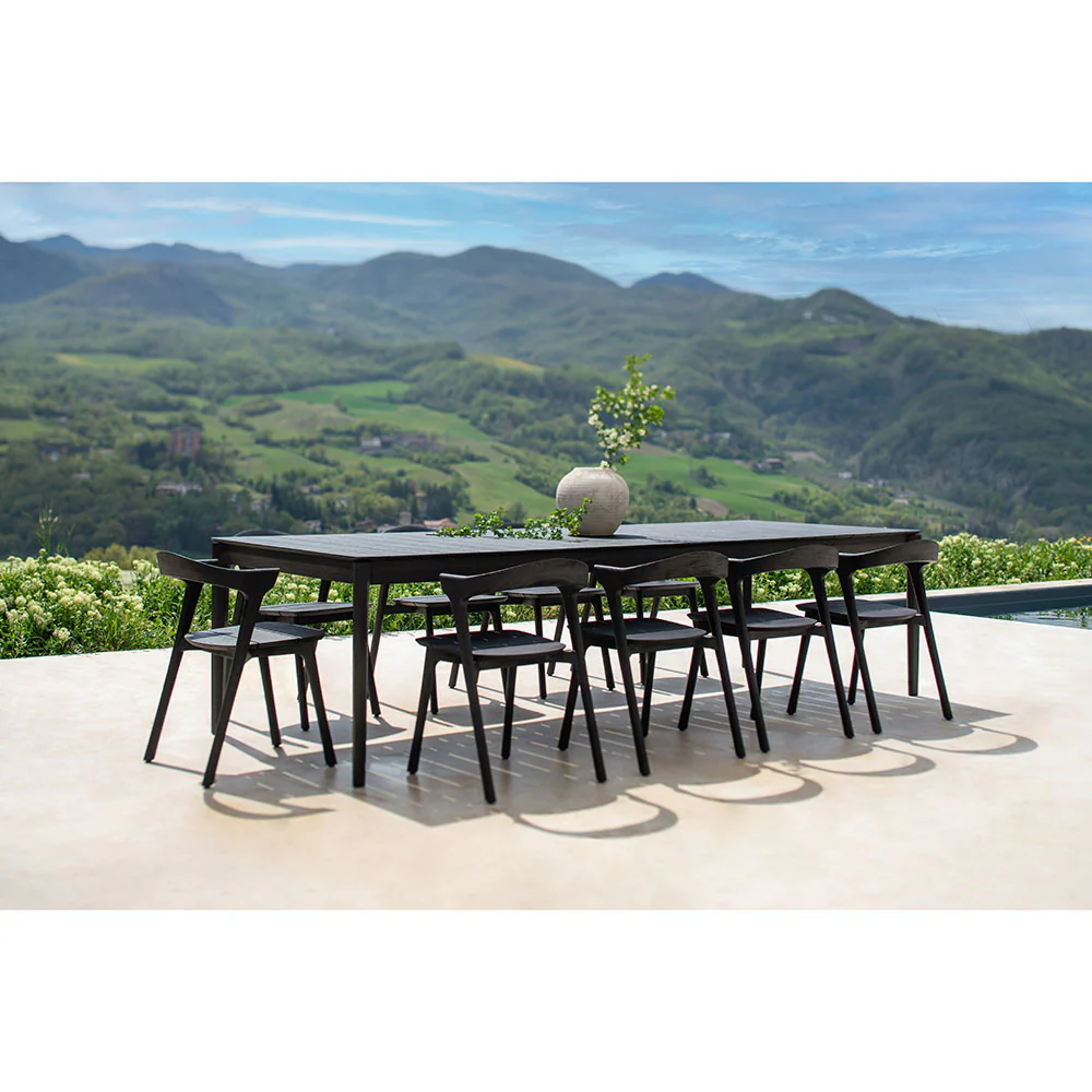 Bok Outdoor Dining Chair - Black Teak - Image 5
