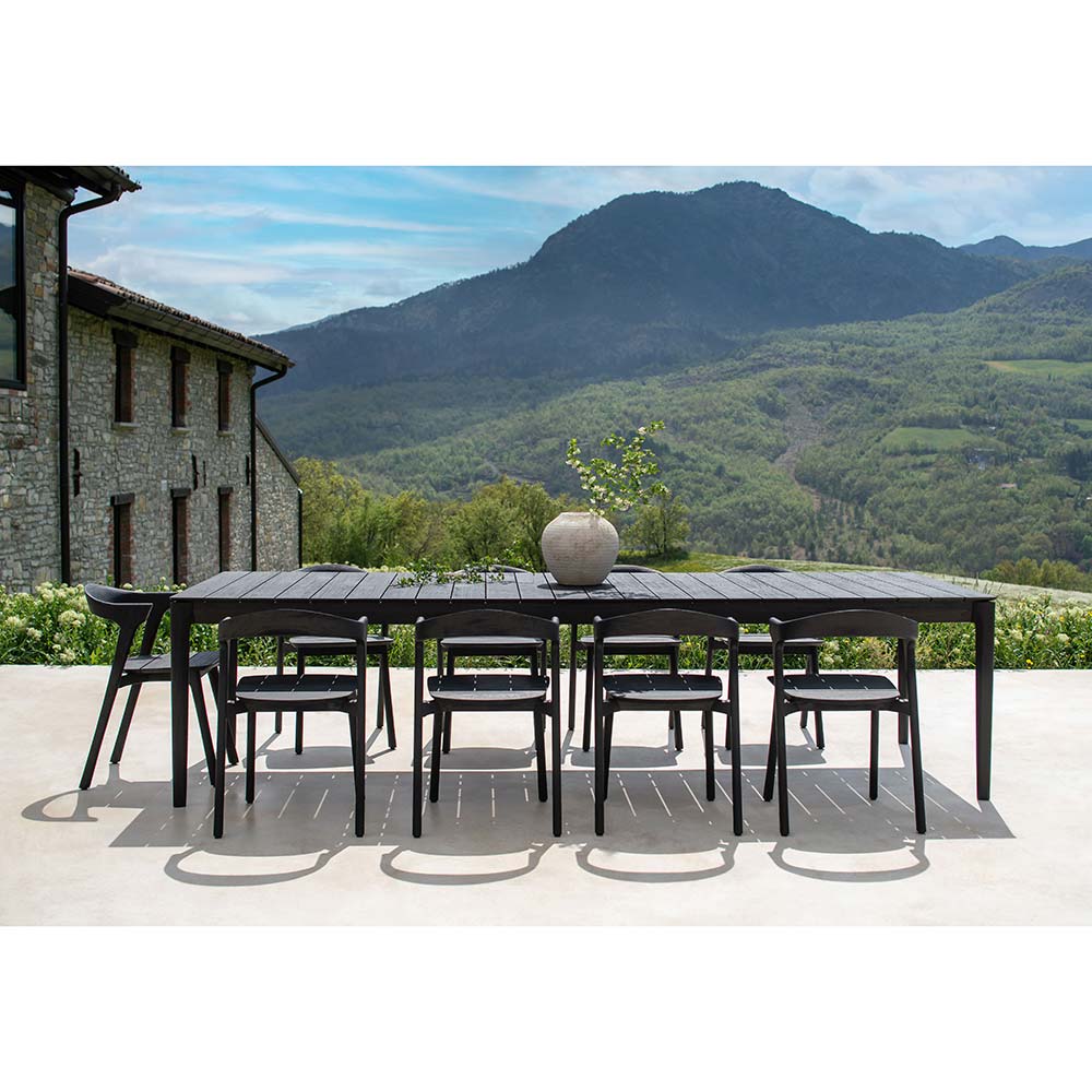 Bok Outdoor Dining Chair - Black Teak - Image 6