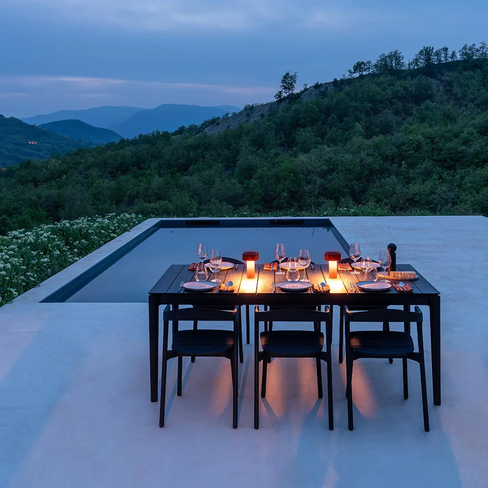 Bok Outdoor Dining Chair - Black Teak - Image 7