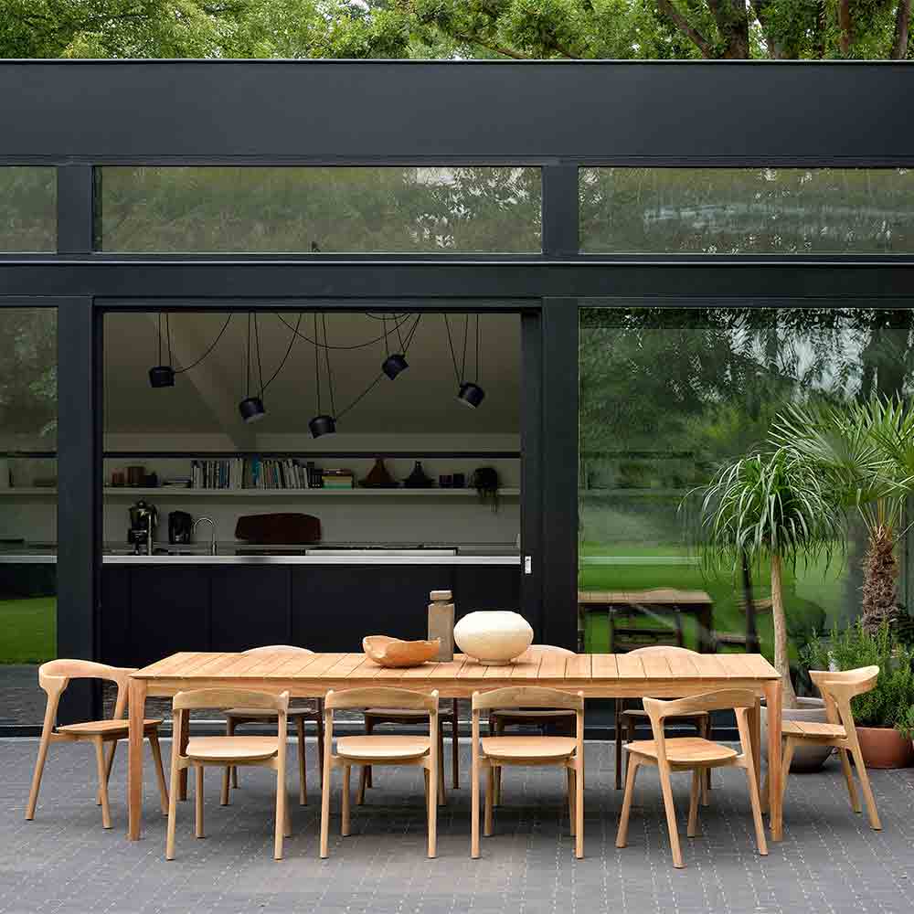 Bok Outdoor Dining Chair - Teak - Image 5