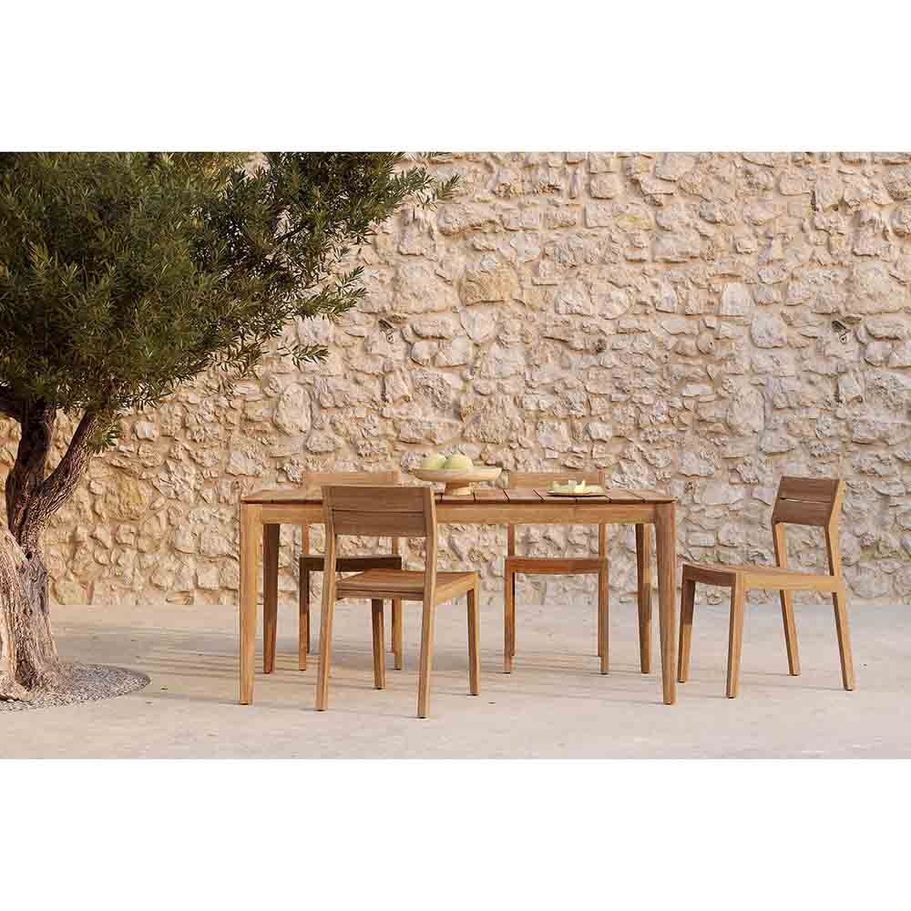Bok Outdoor Dining Table - Teak - Image 7