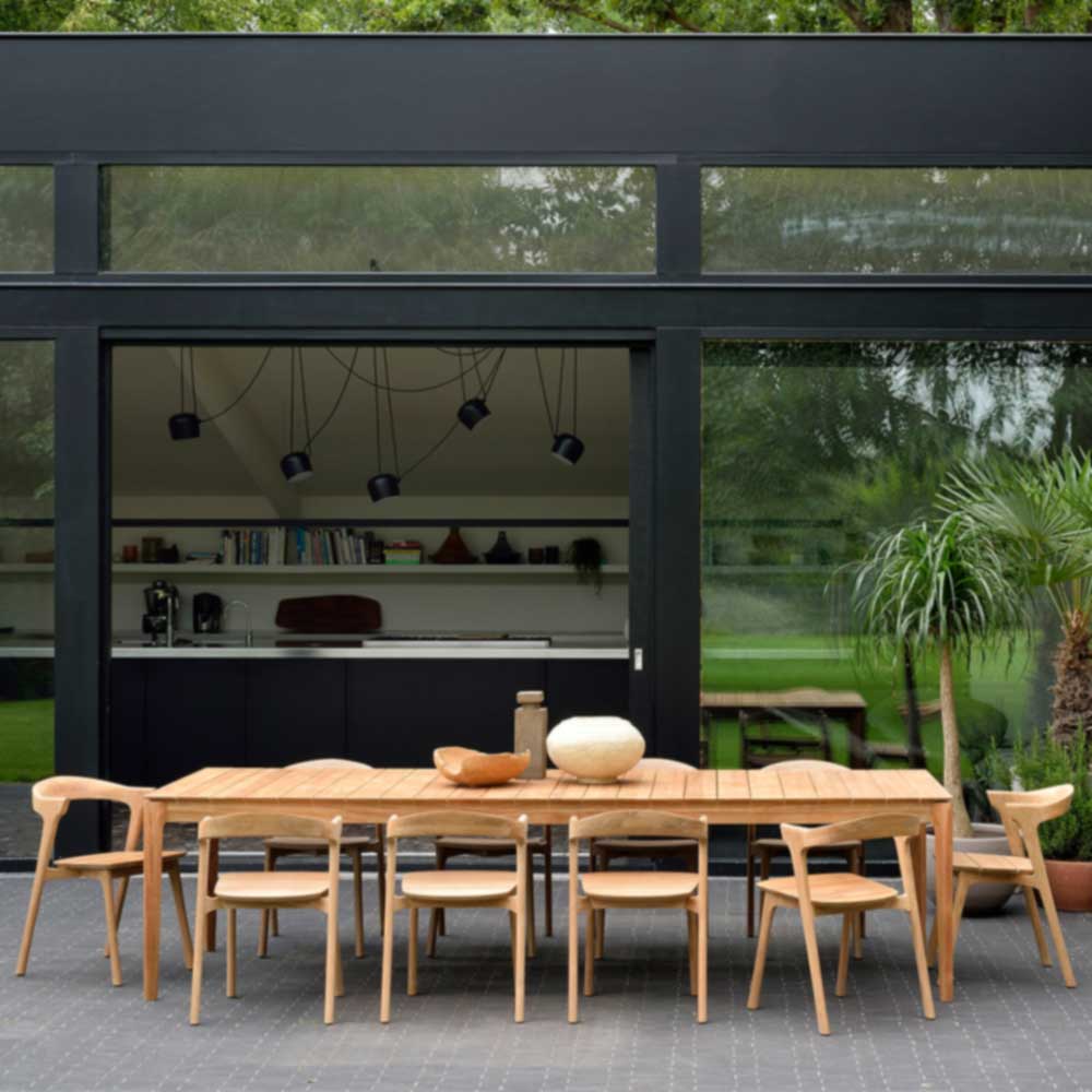 Bok Outdoor Dining Table - Teak - Image 9