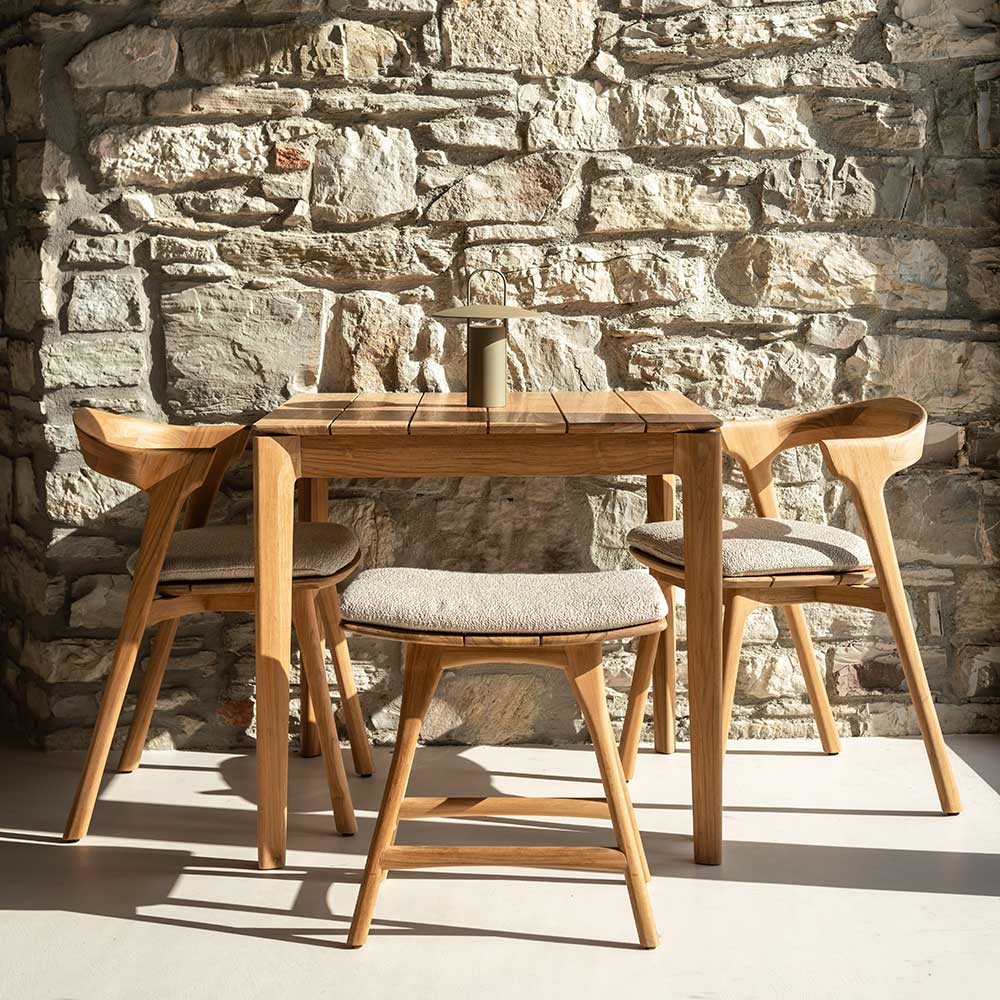 Bok Outdoor Square Dining Table - Teak - Image 5