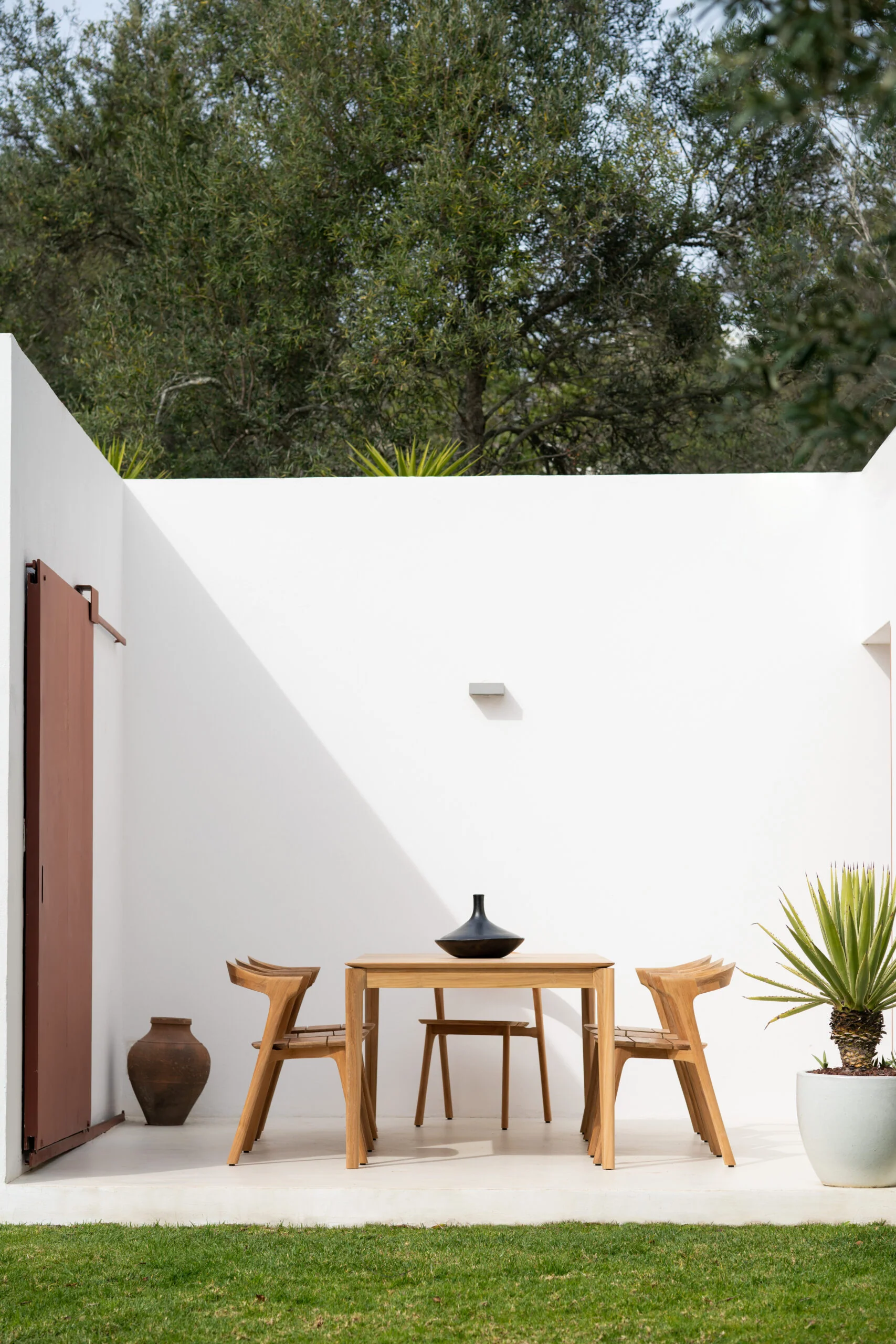 Bok Outdoor Square Dining Table - Teak - Image 6